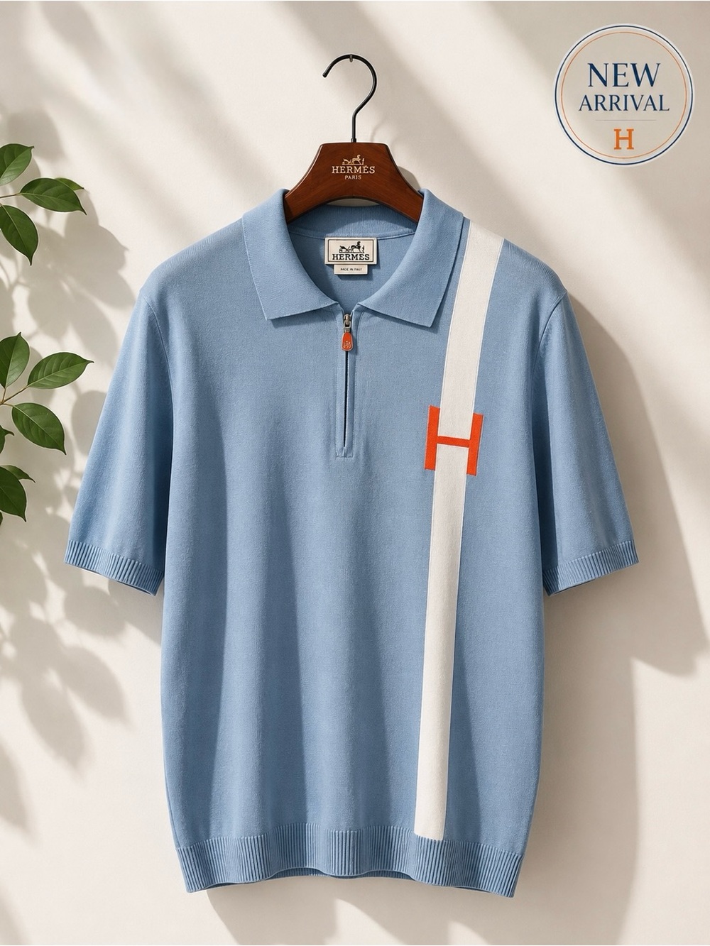 🩵 Men’s Half-Zip Knit Polo Sweater🩵